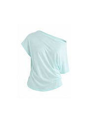 CTRL WORLD Ice Drape Off-Shoulder Top
