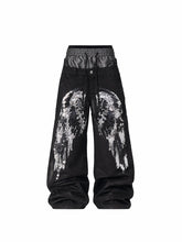 CTRL WORLD Abyss Wing Sequin Wide Leg Cargo Pants