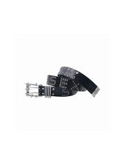 CTRL WORLD Studded Leopard Print Gothic Belt