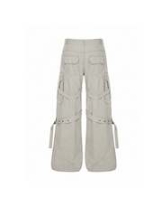 CTRL WORLD Tactical Cargo Pants Wide Leg Utility Trousers