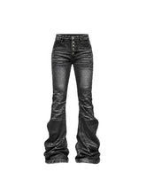 CTRL WORLD Phantom Stack Distressed Flare Jeans