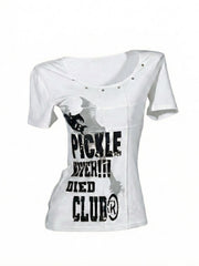 CTRL WORLD "DIED CLUB" Metal Eyelet Graphic T-Shirt