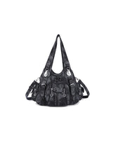 CTRL WORLD Multi-Pocket Studded Shoulder Bag
