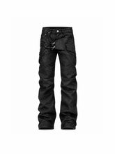 CTRL WORLD Molten Vein Wax-Brushed Deconstructed Siro Cotton Jeans