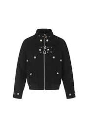 CTRL WORLD Ivory Phantom Utility Buckle Jacket