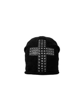 CTRL WORLD Studded Abyss Cross Knit Beanie