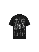 CTRL WORLD Skull Cross Graphic Zip-up Tee