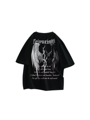 CTRL WORLD Distressed Graphic T-Shirt