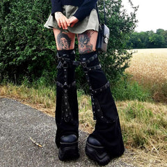 CTRL WORLD Gothic Belted Leg Cuff
