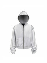 CTRL WORLD Liquid Chrome Hooded Zip Jacket