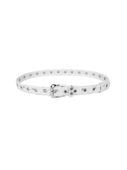 CTRL WORLD Star Eyelet Distressed Denim Belt