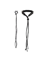 CTRL WORLD Handmade Leather Studded Chain Necklace/Bracelet