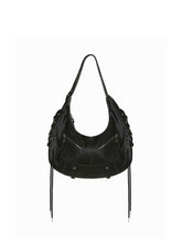 CTRL WORLD Lace-Up Leather Shoulder Bag