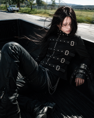 CTRL WORLD Phantom Lock High-Neck Buckle Jacket