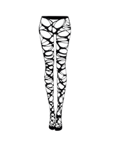 Gothic Cut-Out Spider Web Stockings