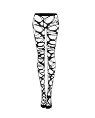 Gothic Cut-Out Spider Web Stockings