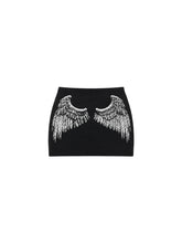CTRL WORLD Fallen Wing Script Mini Skirt