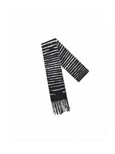 CTRL WORLD Shadow Rift Striped Fringe Scarf