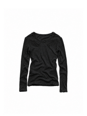 CTRL WORLD Angel Wing Distressed Long-Sleeve Top