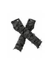 CTRL WORLD Torn Veil Distressed Knit Arm Sleeves
