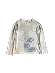 CTRL WORLD Washed Eye Graphic Long Sleeve T-Shirt