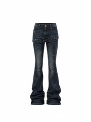 CTRL WORLD Rogue Hardware Flare Jeans