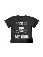 CTRL WORLD Chaos Skull Key Eyelet T-Shirt