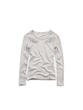 CTRL WORLD Angel Wing Distressed Long-Sleeve Top