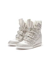CTRL WORLD Star Studded High Top Platform Sneakers