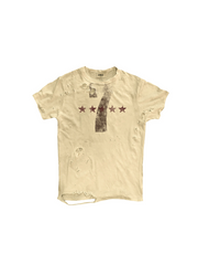 CTRL WORLD Vintage Distressed Number 7 Star Graphic T-Shirt