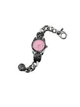 CTRL WORLD Pink Dial Gothic Link Watch