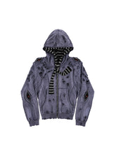 CTRL WORLD Distressed Waxed Hooded Jacket