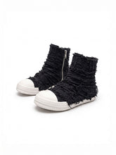 CTRL WORLD Distressed Phantom High Top Boots