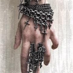 CTRL WORLD Layered Cross Chain Bracelet