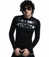 CTRL WORLD Phantom Jawbone Graphic Long Sleeve T-Shirt