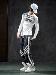 CTRL WORLD Phantom Jawbone Graphic Long Sleeve T-Shirt