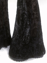CTRL WORLD Phantom Cathedral Gothic Lace Flare Pants