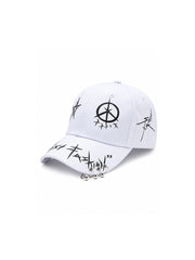 CTRL WORLD Monochrome Graffiti Ring Baseball Cap
