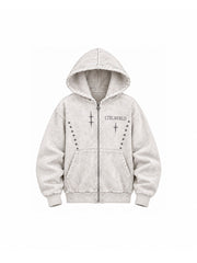 CTRL WORLD Shadow Eclipse Washed Techwear Hooded Jacket