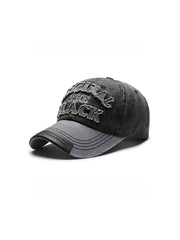 CTRL WORLD Distressed Embroidered Baseball Cap