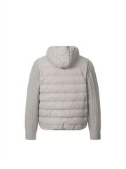CTRL WORLD Knit Sleeve Duck Down Puffer Jacket