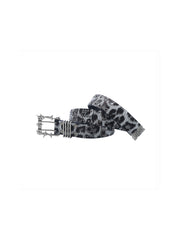 CTRL WORLD Studded Leopard Print Gothic Belt