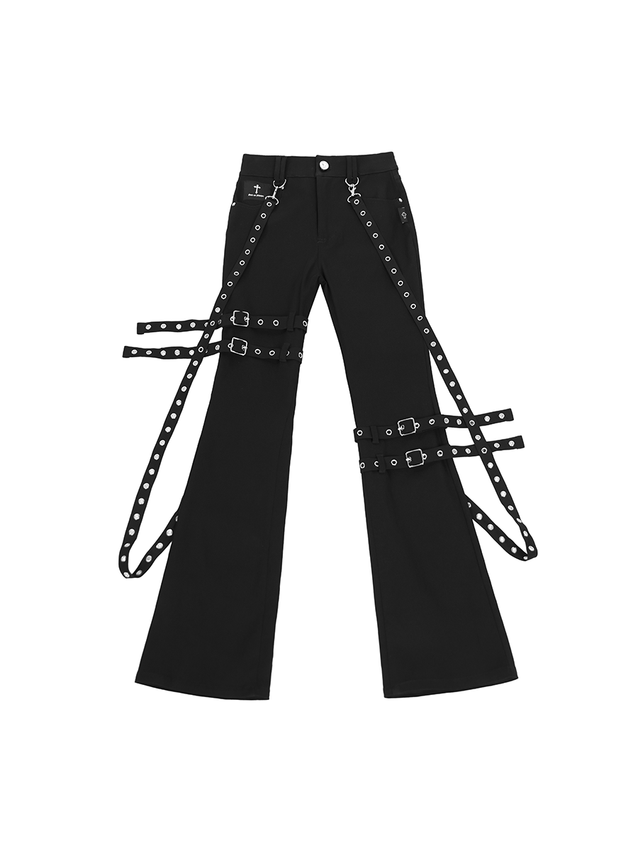 CTRL WORLD Blackout Riot Harness Flared Pants
