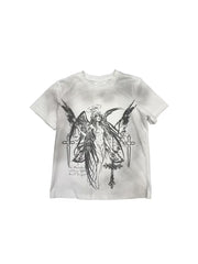 CTRL WORLD Angel Graphic Washed Slim T-Shirt