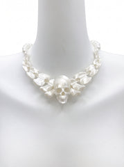 CTRL WORLD Phantom Skull Pearl Choker Necklace