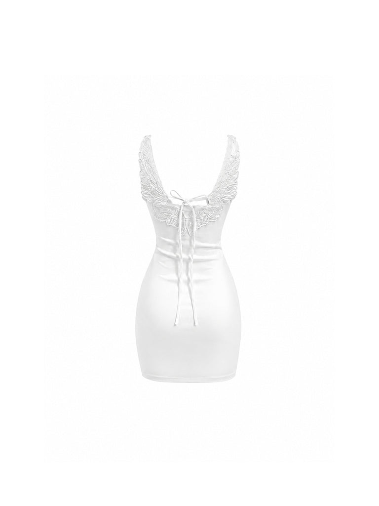 CTRL WORLD Angel Wing Back Strap Bodycon Dress – CTRLWORLD