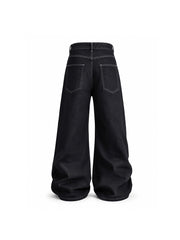 CTRL WORLD Blackout Blast Graffiti Wide-Leg Shorts