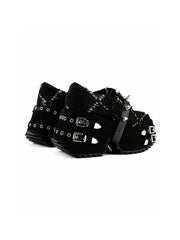 CTRL WORLD Gothic Studded Cross Platform Shoes
