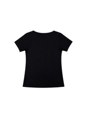 CTRL WORLD Rhinestone Gothic Cross Slim T-Shirt