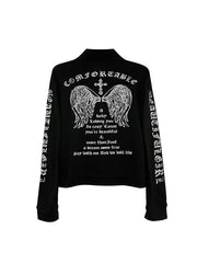 CTRL WORLD Gothic Cross & Wing Lightweight Sun Protection Shirt